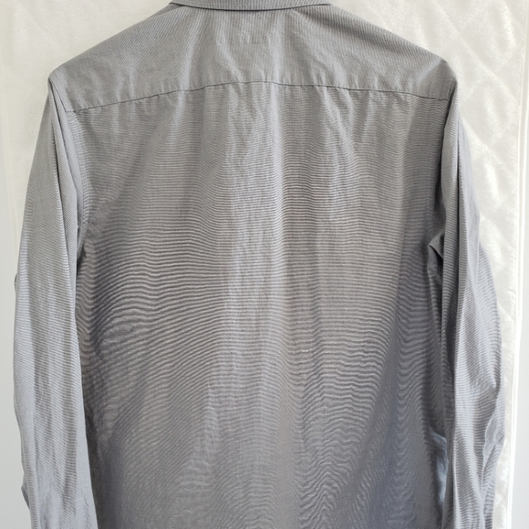 Perry Ellis Portfolio Fine Plaid Print Slim Fit Dress Shirt - Picture 3 of 5